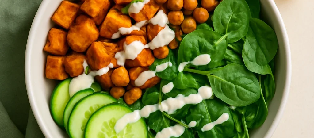 A Weeknight Chickpea and Sweet Potato Bowl