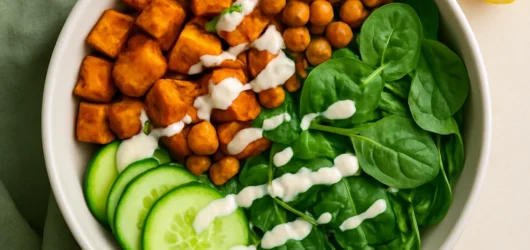 A Weeknight Chickpea and Sweet Potato Bowl