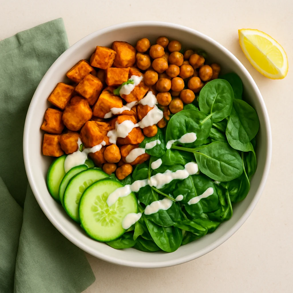 A Weeknight Chickpea and Sweet Potato Bowl